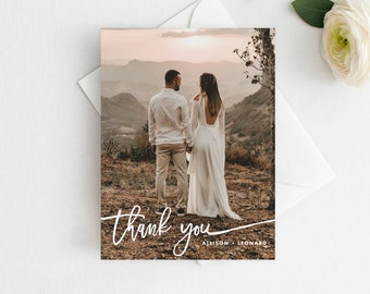 Handwritten Photo Thank You, Wedding Photo Thank You Card, Bridal Thank You, Kids Photo Thank You, Baby Thank You, Custom Photo Thank You