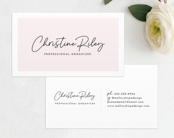 Business Card Template, Minimal Business Card, Clean Business Card, Calling Card, Business Card Digital Files, DIY, Edit Yourself, P1, BUS1