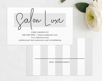 Printed Luxe Business Card, Minimal Calling Card, Mommy Card, Salon Contact Card, Interior Designer Business Card, Modern Business Cards