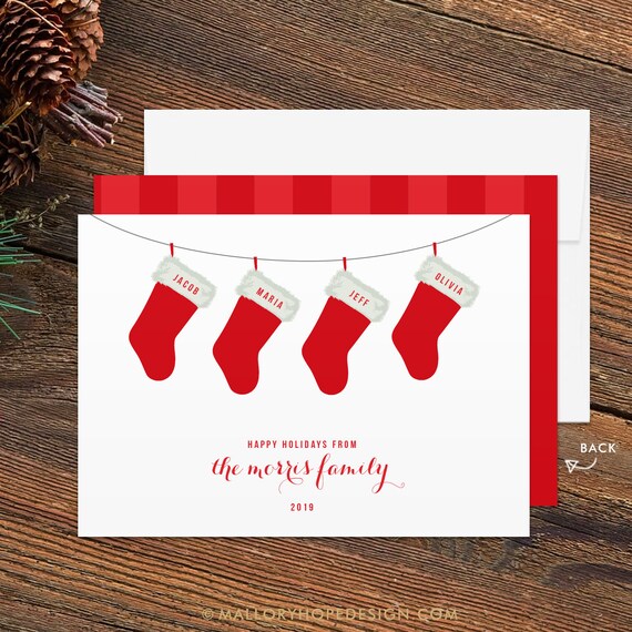 baby announcement holiday card
