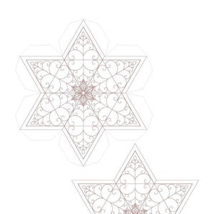 Papercraft Star Decorations-make Small Paper Stars of David Decor-color ...