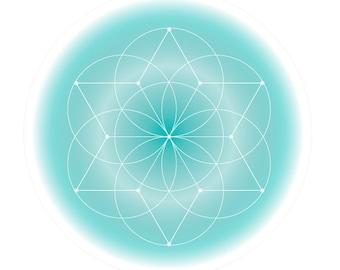 Healing Love Frequencies Print-Sacred Geometry Soul Art-Geometric Symbols-Secret Elements-A4 Printable Pdf Design-INSTANT DOWNLOAD HALELUYA