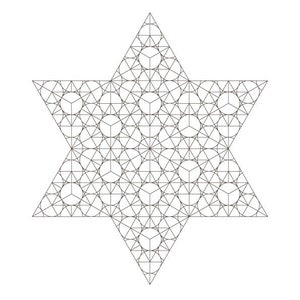 Sacred Magen David Tetrahedrons Patterns-Faith Healing Frequencies-Coloring Page-Star Of David-Geometry Symbol-Jewish Art-INSTANT DOWNLOAD image 2