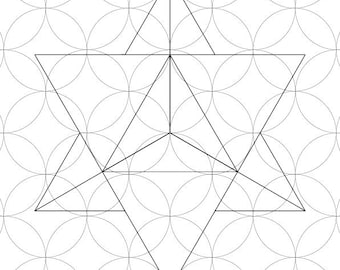 May include: A black and white line drawing featuring a geometric star shape centered over a repeating pattern of overlapping circles. The text "הללויה", "HALELUYA Sacred Soul Art", "haleluyasacredsoulart.com", and "zebratoys" with social media icons appear below.