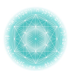 Birkat Kohanim-Cohanim-Priestly Blessing Prayer-Print-Flower and Seed of Life-Sacred Geometry-Holiness and Grace-INSTANT DOWNLOAD HALELUYA