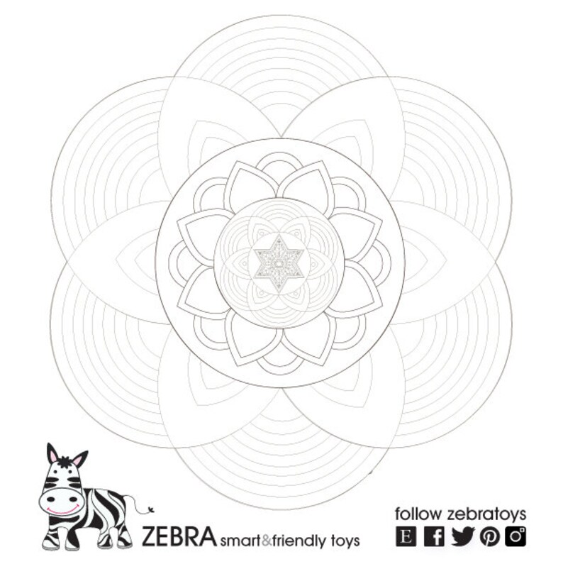 Shabbat Shalom Art coloring Page strength Mandala jewish Etsy