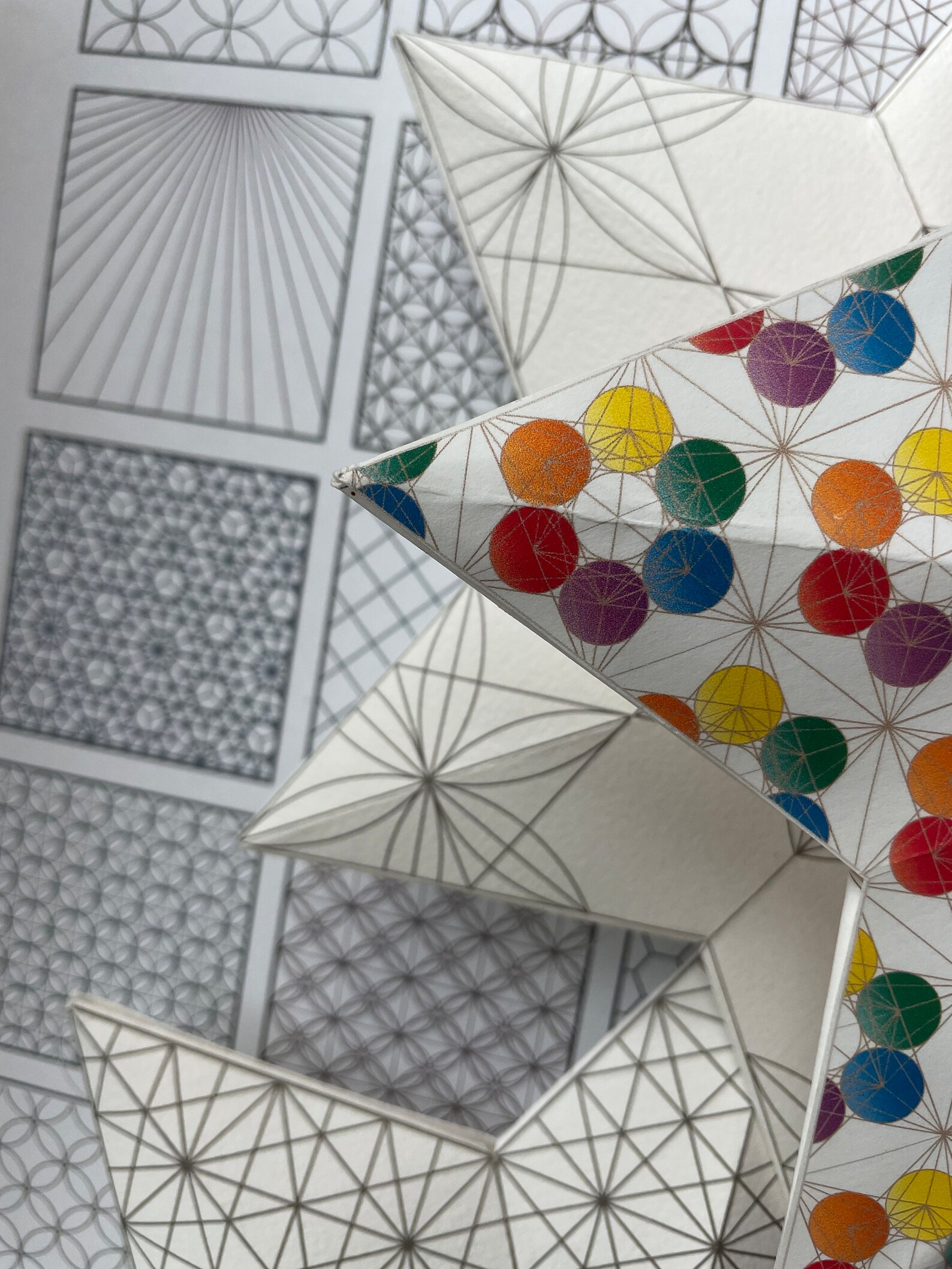 20 Geometric Patterns Squares-printable-patterned Square Coloring Page ...