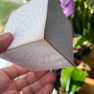 Hexahedron 3D Cube Papercraft Template Pdf-platonic Solids-printable ...