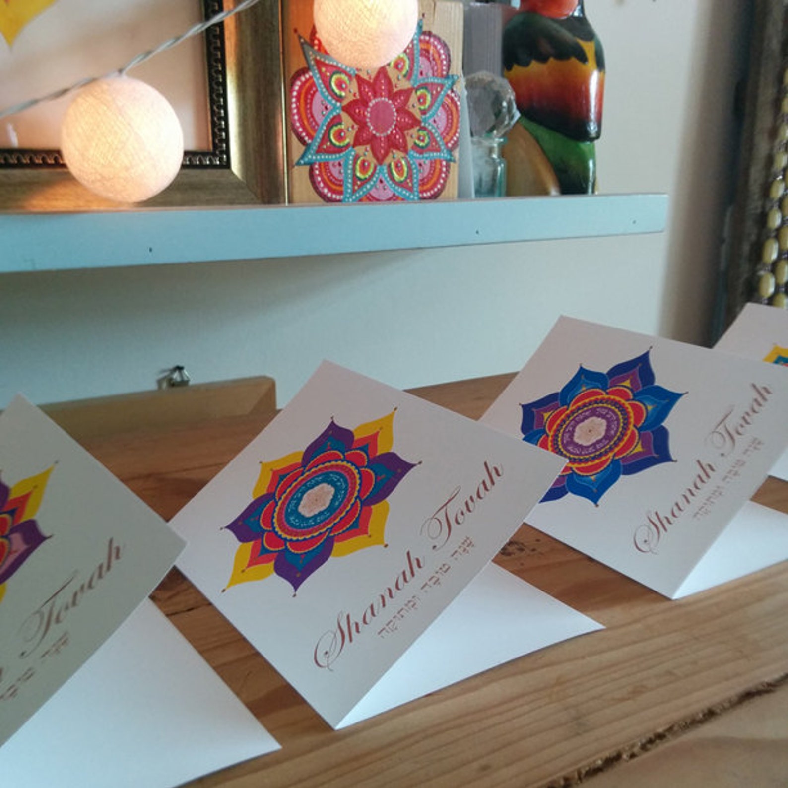Shanah Tovah Printable Folded Greeting Cards-jewish New Year - Etsy Israel