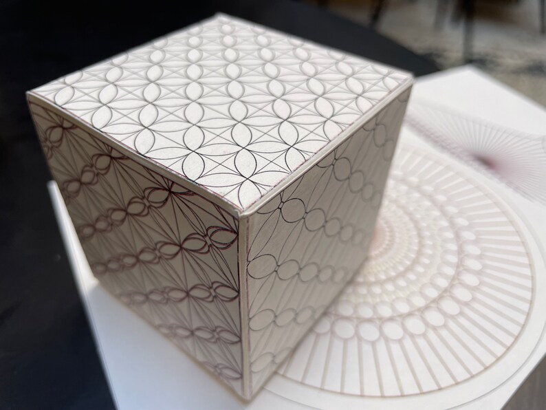 Hexahedron 3D Cube Papercraft Template Pdf-platonic Solids-printable ...