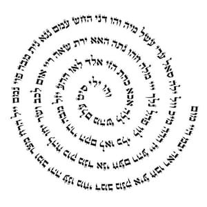 The 72 Names of God-Kabbalah-Spiral Formation-Divine Jewish Art-Judaism-Sacred Hebrew Torah Letters-Tetragrammaton-Holiness-INSTANT DOWNLOAD