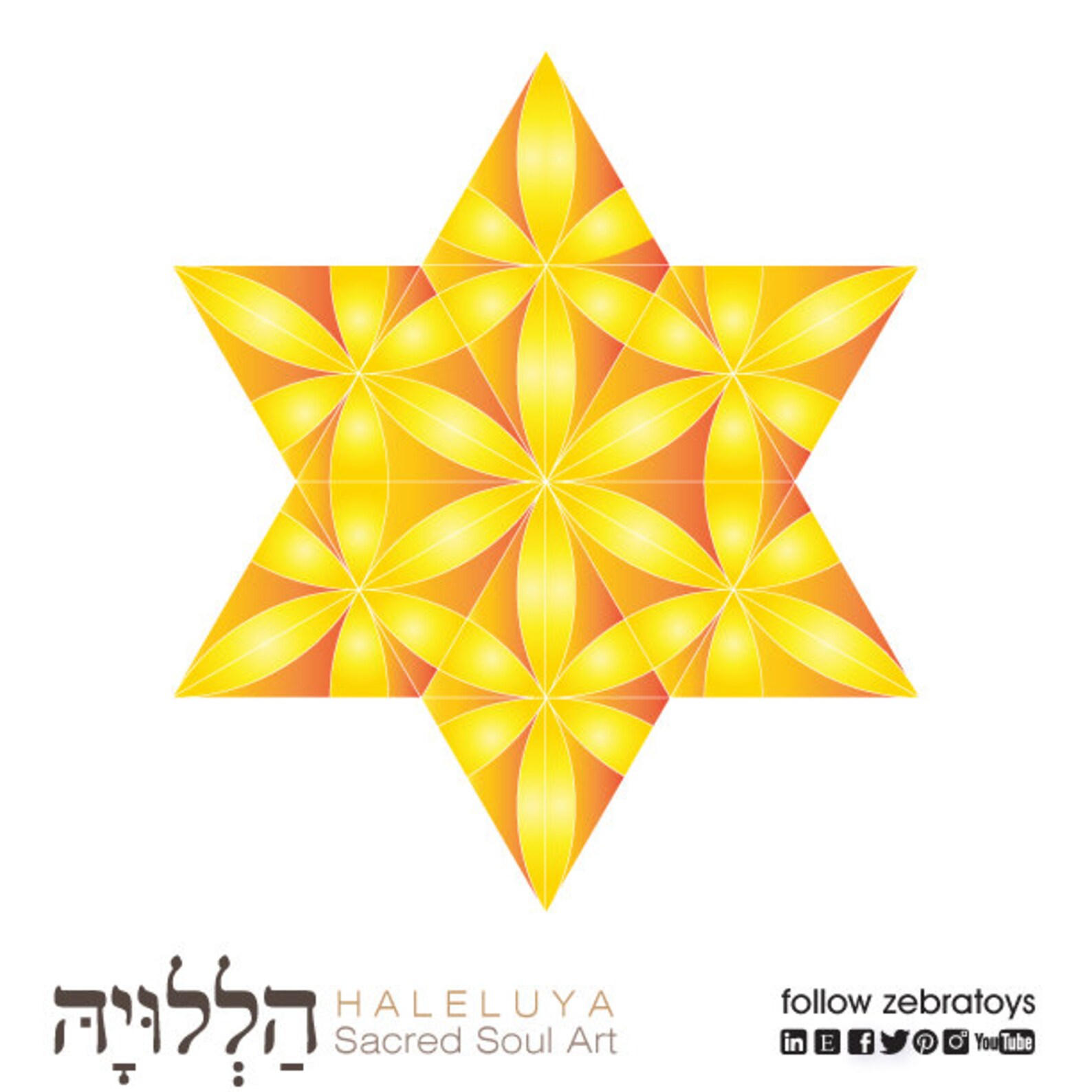 Set of 6 Printable Stars of David Decorations-large 3D Paper Crafts ...