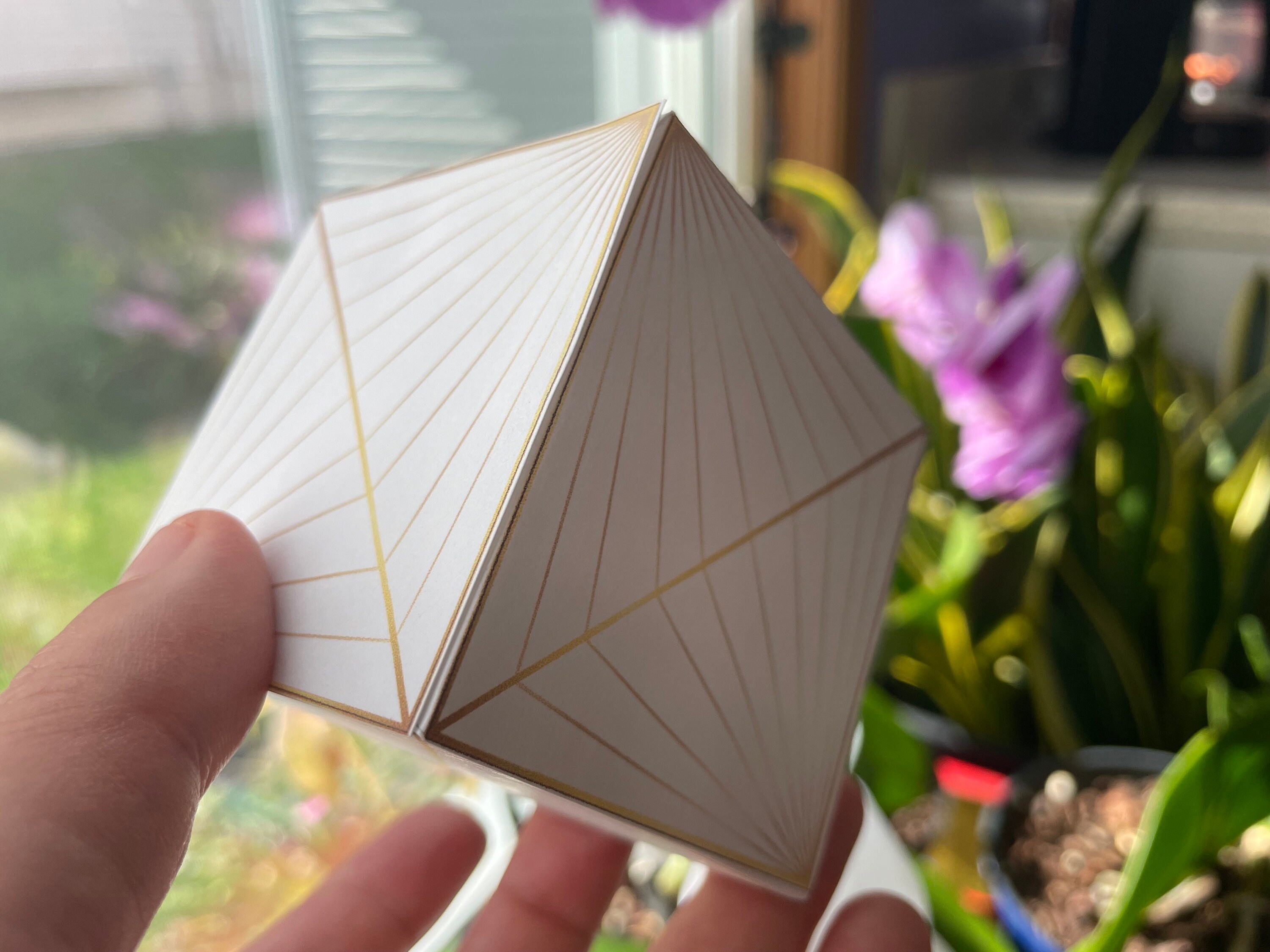 Hexahedron 3D Cube Papercraft Template Pdf-platonic Solids-printable ...