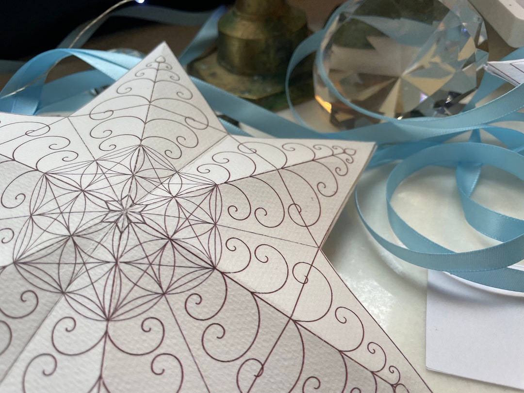 Stardesign Craft Star Décor-3d Paper Craft Template-david Star Decoration-make Homemade ...