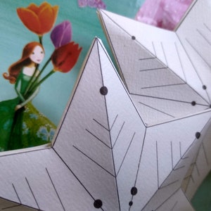 Sukkah Crafts-Papercraft Stars of David-Sukkot Party Decorations-3D Printable Template-Snowflake Design-Jewish Art Holidays-INSTANT DOWNLOAD