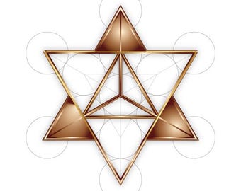 Merkaba מרכבה Merkavah-wall Décor Art-sacred Geometry Symbol-a4