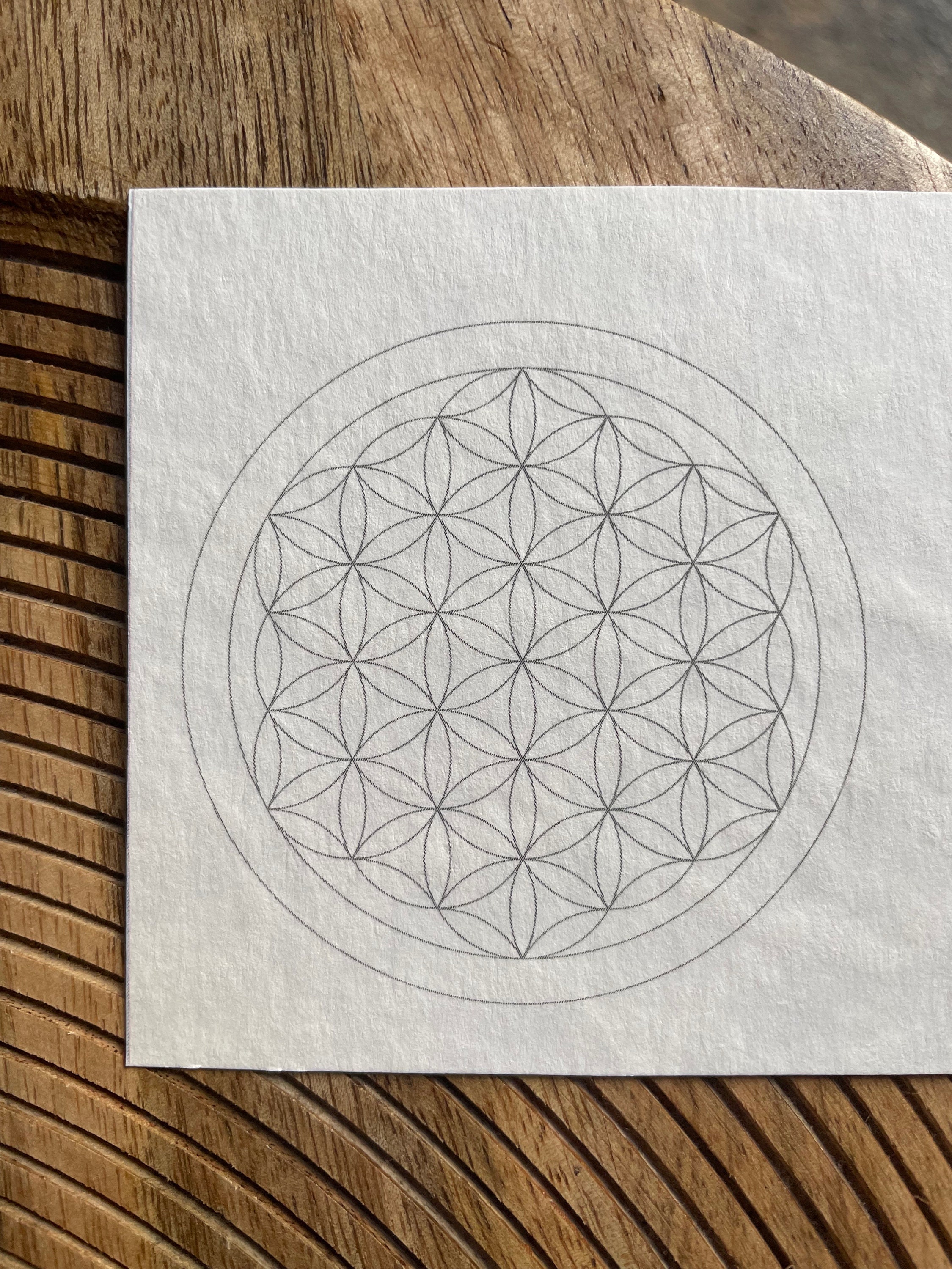 The Flower of Life-sacred Geometry-spiritual Healing Meditative Art ...