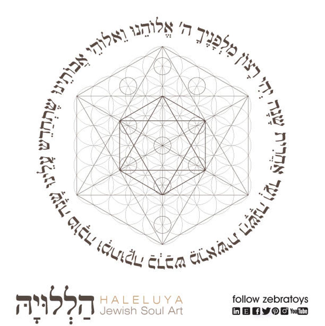 Rosh Hashanah Hebrew Blessing Over Apples and Honey Onshana Etsy