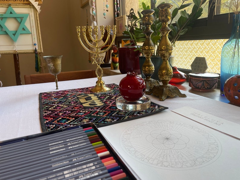 Sukkah Decoration to Color-print-sukkot Biblical Prayer-jewish Holiday ...