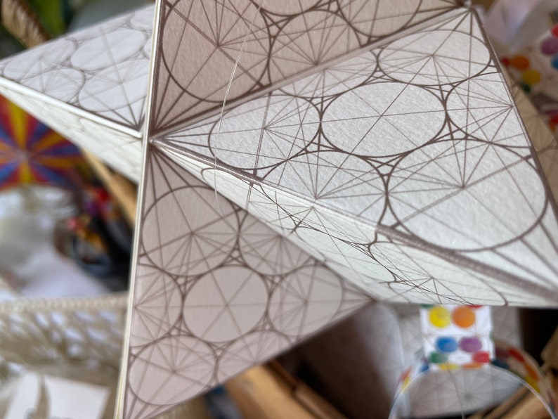 Merkaba 3D Papercraft Merkavah Template-pdf-printable DIY Model ...