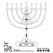 Menorah Printable-hanukkah-hanukiah-healing Jewish - Etsy
