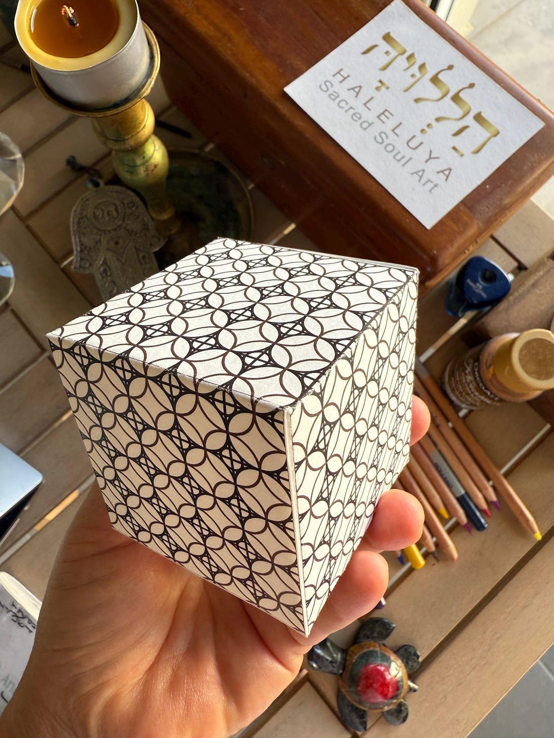 3D Cubepapercraft Hexahedron Printable Modelpdf Templateplatonic