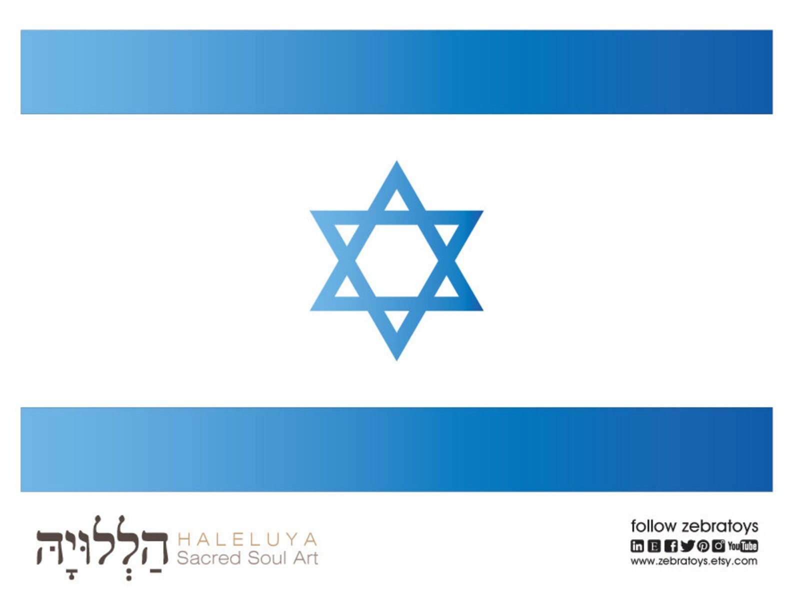 Flag of Israel Image to Print-image-photo-template-pdf Printable-do It ...