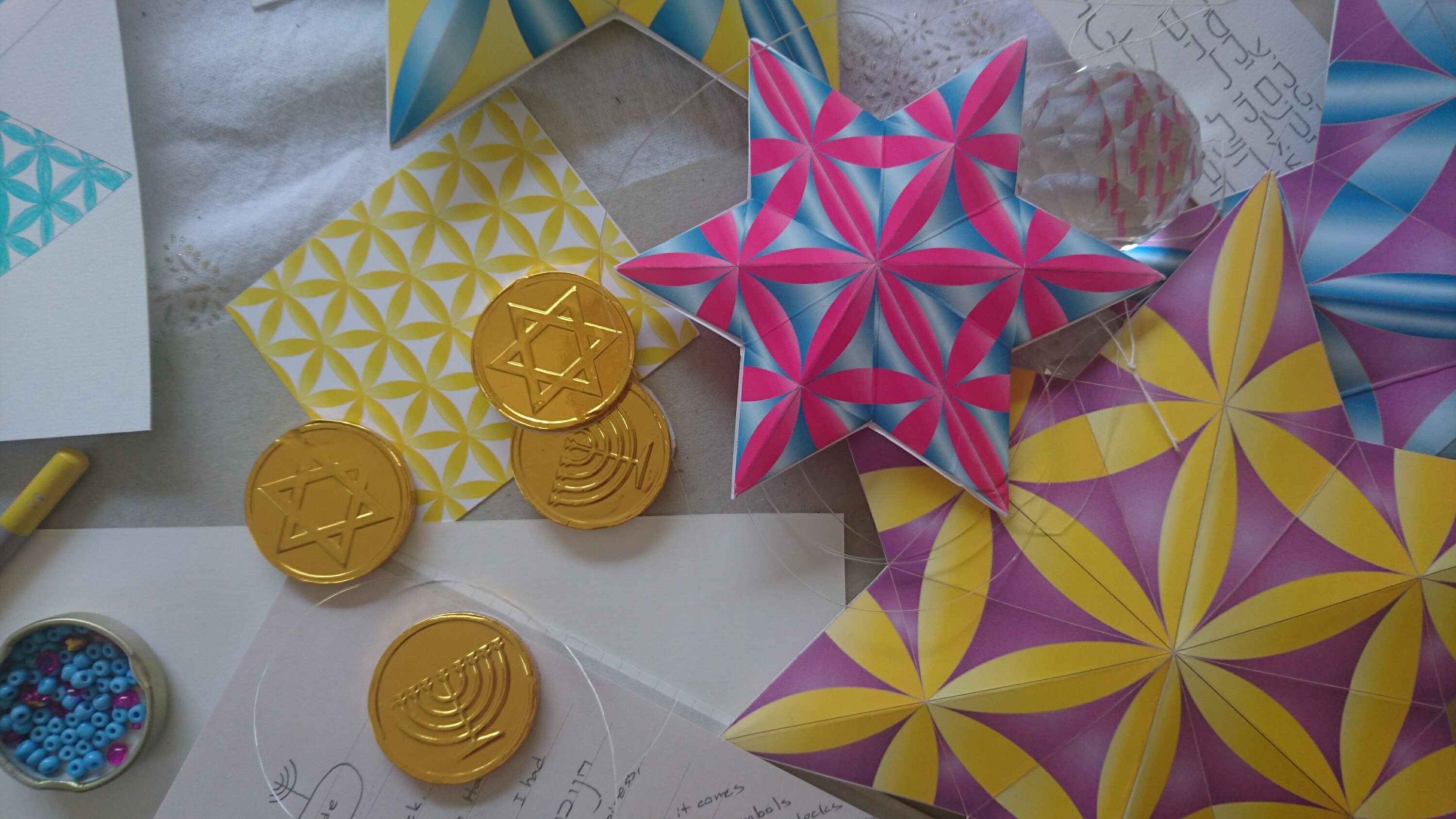 Set of 8 Hanukkah Decorations Printable Templates-3d Papercraft Star of ...