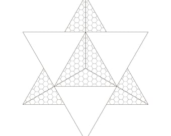 Merkaba Merkabah-Merkavah-Kabbalah Wall Art Décor-Sacred Geometry-Geometric Coloring printable-A4 PDF-Star Tetrahedron-DOWNLOAD HALELUYA