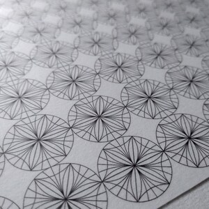 Small Seed of Life Pattern Blank Sheet-color Geometry Symbols-geometric ...