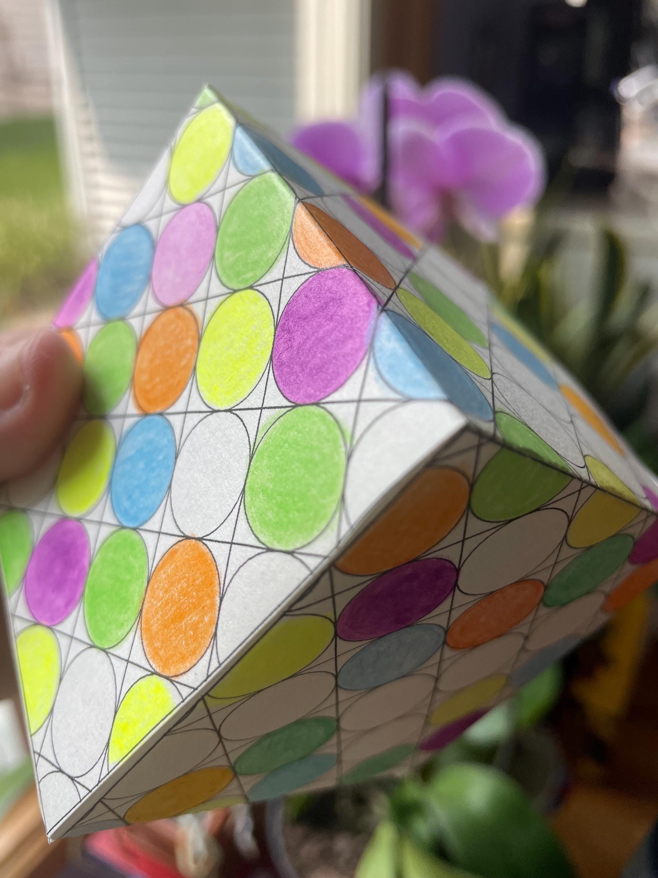 Hexahedron 3D Cube-printable Model-papercraft-pdf Template-platonic ...
