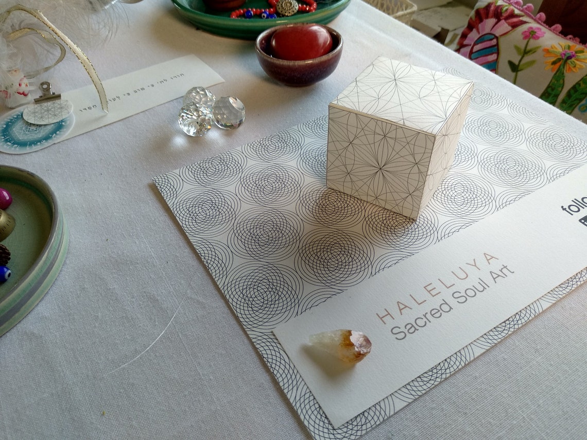 Hexahedron 3D Papercraft Template Pdf-platonic Solids-printable Model ...