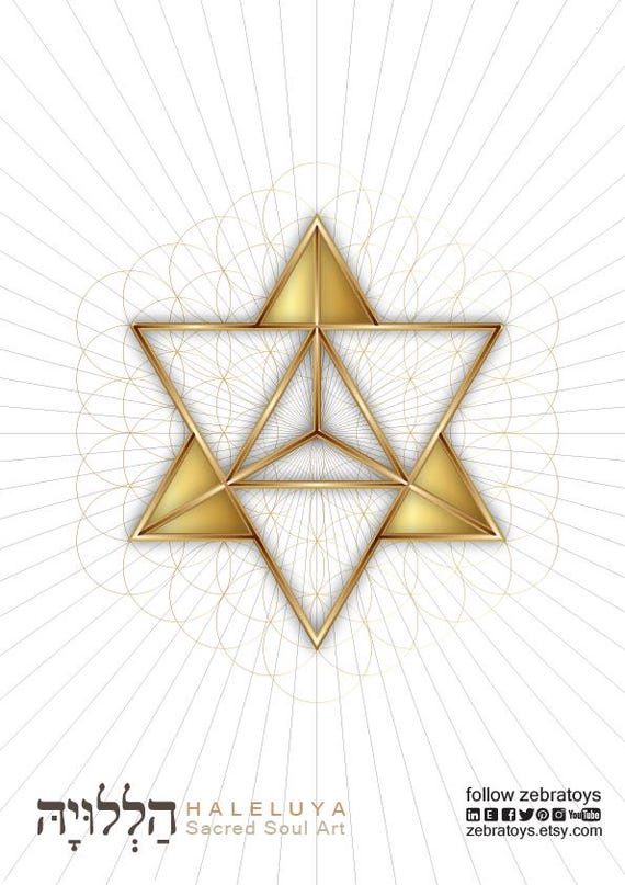 【サイズオーダー】Soul Star Markaba リング〈マカバスターリング Merkaba Sacred Geometry Art-merkabah-merkavah-kabbalah Wall Décor