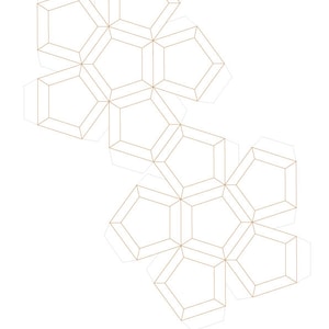 Dodecahedron 3D Papercraft Template Pdf-platonic Solids-blank Gold ...