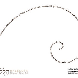 The 72 Names of God-Fibonacci Golden Spiral Formation -Judaism-Divine Hebrew Torah Letters-Tetragrammaton-Holiness-Kabbalah-INSTANT DOWNLOAD