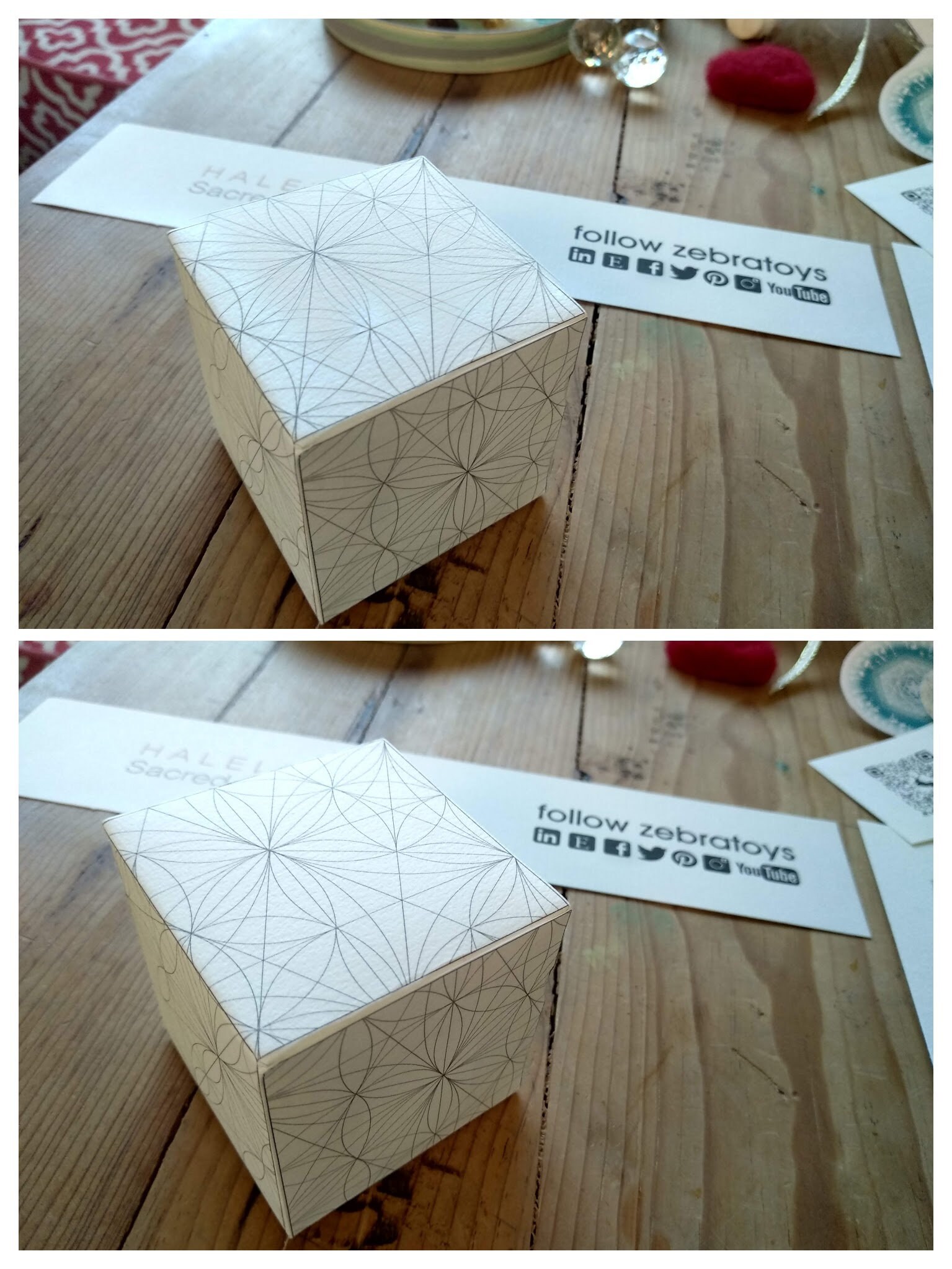Hexahedron 3D Papercraft Template Pdf-platonic Solids-printable Model ...