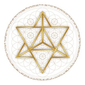 Names of God Ten Sefirot Décor-Kabbalah Amulet Art-Merkaba Chariot-Merkavah-Sacred Geometry-A4 PDF-Star Tetrahedron-HALELUYA DOWNLOAD