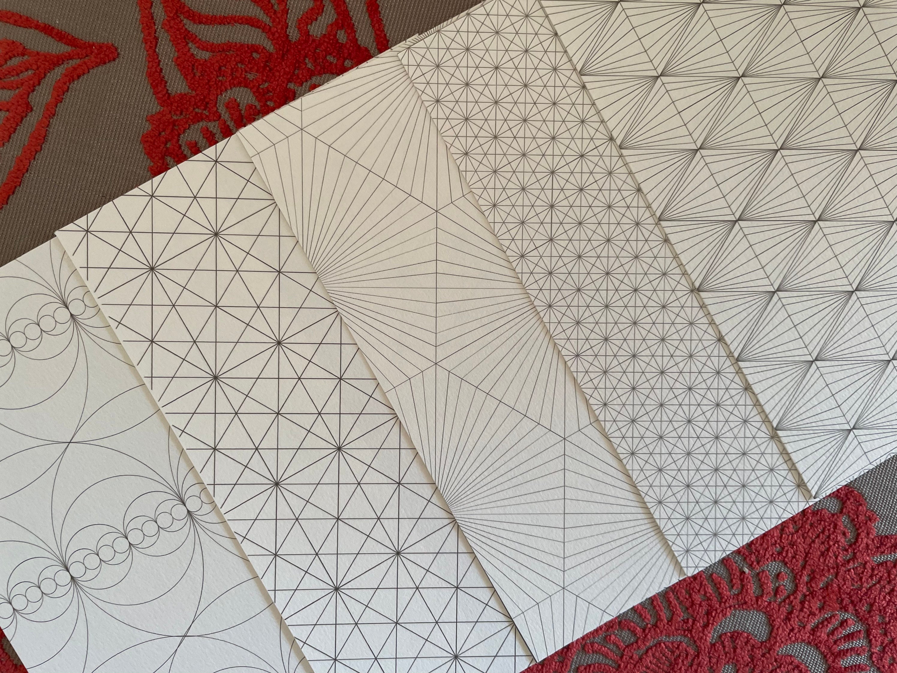 Geometry Postcard Sacred Geometry Art Postcards to Print and Color-wholeness-alignment ...