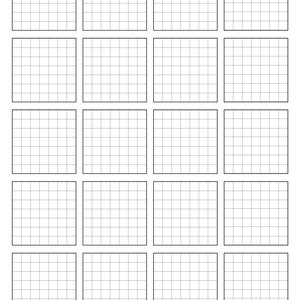 Small Squares Tiling Blank Grid Sheet Patterned-sketch Seamless ...