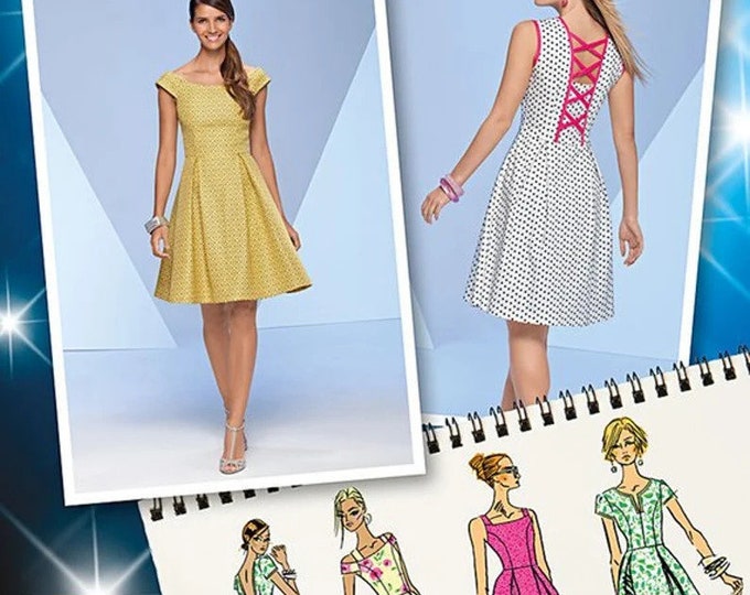 Patron Simplicity 7178 Pour Robe Courte Chic - Projet Runway, Tailles 32 à 48
