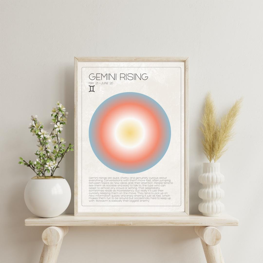 Gemini Rising - Etsy UK