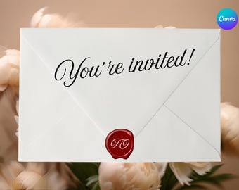 Floral Wedding Save the Date Website | Editable Canva Template