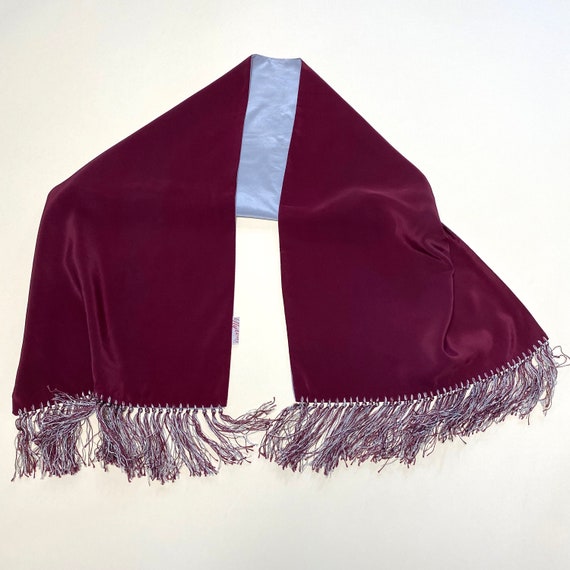 Vintage 1940s Men's Scarf 40s Fringed Aviator Oper