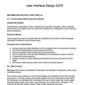 D279 User Interface Design 2026/2027 Final submission (Instant PDF)
