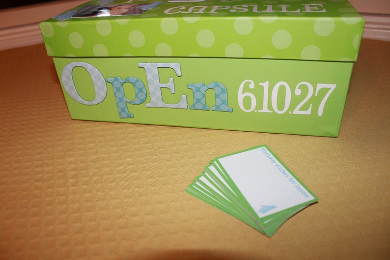 Personalized Custom First Birthday Time Capsule Box Etsy