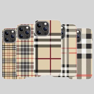 Cozy Plaid Phone Case Scottish Tartan Cover for iPhone 17Pro 16, 15, 14, 13, 12 Samsung S26, S25, S24, S23Fe, A16, A56, Pixel 10, 9Pro