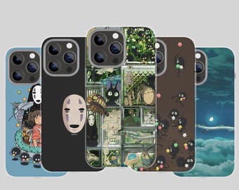 Custodia per telefono Spirited Away Studio Ghibli per iPhone 17 Pro, 16, 15, 14, 13, 12 Samsung S26, S25, S24, S23Fe, A16 A56 Pixel 10 9 Pro