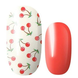 Cherry Pie Nail Polish Wraps: Easy Application Nail Art