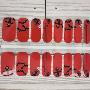 Scarecrow nail polish wraps, nail polish stickers, nail strips, nail polish strips, nail decals, scarecrow nail wraps, halloween nail wraps