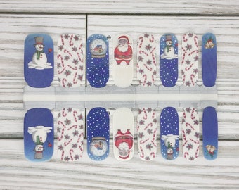 Christmas Nail Polish Strips: Holiday Nail Art Decals
